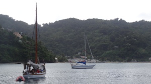 Resolute in the Bay at Charlotteville, Tobago