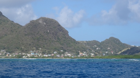 Arriving in Clifton, Union Island.